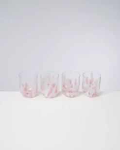 Alegria 4Er Set Glas Gros Drops Rose^Motel a Miio