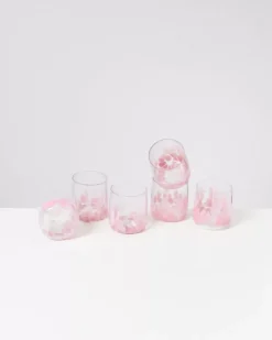 Alegria 6Er Set Glas Klein Big Drops Rosa^Motel a Miio Hot