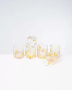 Alegria 6Er Set Glas Klein Big Drops Rosa Gelb^Motel a Miio Online