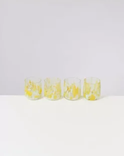 Alegria 4Er Set Glas Klein Big Drops Gelb^Motel a Miio Sale
