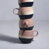 Bica 4Er Set Tasse Gros Pink Navy Cream^Motel a Miio New