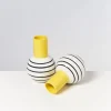 Bola Vase M Gelb Schwarz Gestreift^Motel a Miio Clearance