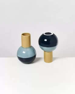 Bola Vase M Grun Mint Navy^Motel a Miio
