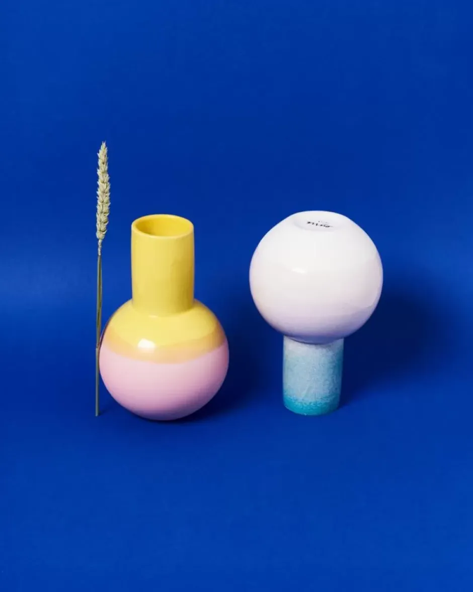 Bola Vase M Grun Rosa Gesprenkelt^Motel a Miio