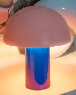 Cogumelo Keramiklampe Rosa Blau^Motel a Miio Online