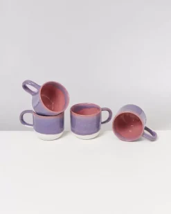 Coimbra 4Er Set Teetasse Lila Rosa^Motel a Miio Hot