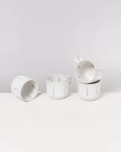 Coimbra 4Er Set Teetasse Weis Blau^Motel a Miio