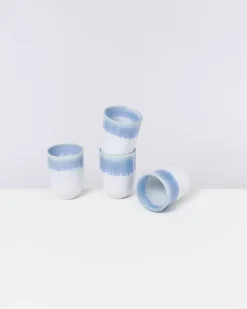 Copa Alto 4Er Set Becher Gros Blau Weis^Motel a Miio Best