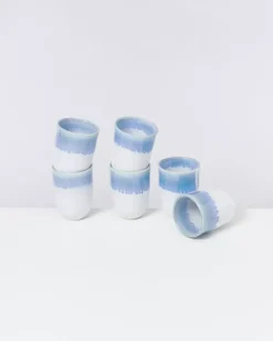 Copa Alto 6Er Set Becher Gros Blau Weis^Motel a Miio