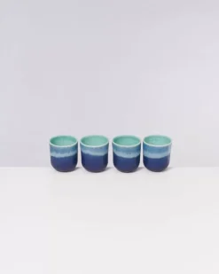 Copa Alto 4Er Set Becher Klein Turkis^Motel a Miio Outlet