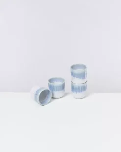 Copa Alto 4Er Set Becher Klein Blau Weis^Motel a Miio