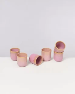 Copa Alto 6Er Set Becher Klein Gelb Rose^Motel a Miio Outlet
