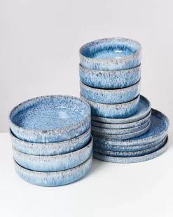Cordoama Blau Gesprenkelt - 16 Teiliges Set^Motel a Miio Hot