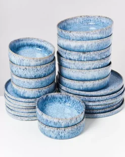 Cordoama Blau Gesprenkelt - 24 Teiliges Set^Motel a Miio Outlet