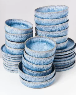 Cordoama Blau Gesprenkelt - 32 Teiliges Set^Motel a Miio Best
