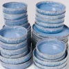 Cordoama Blau Gesprenkelt - 40 Teiliges Set^Motel a Miio Clearance