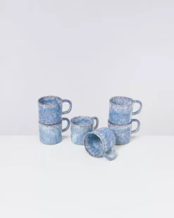 Cordoama 6Er Set Tasse Klein Blau Gesprenkelt^Motel a Miio Discount