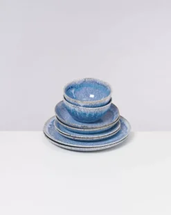 Cordoama Klassik Blau Gesprenkelt - 8 Teiliges Set^Motel a Miio