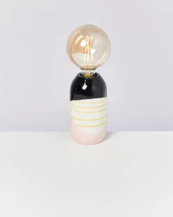 Farol Lampe Schwarz Rosa Gelb Gestreift^Motel a Miio