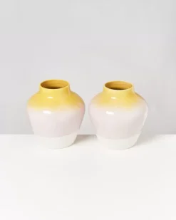 Madalin Vase Gelb Rosa Gesprenkelt^Motel a Miio Clearance