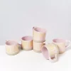 Nodoa 6Er Set Tasse Rosa Gelb Gestreift^Motel a Miio Sale