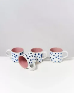 Nodoa 4Er Set Tasse Rosa Mit Punkten^Motel a Miio
