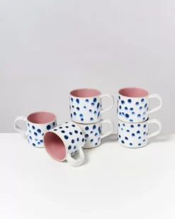 Nodoa 6Er Set Tasse Rosa Mit Punkten^Motel a Miio Best