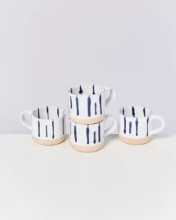 Nodoa 4Er Set Tasse Weis Blau^Motel a Miio Online
