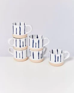 Nodoa 6Er Set Tasse Weis Blau^Motel a Miio Sale