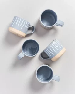 Nodoa Tasse Grau Weis Gestreift^Motel a Miio