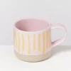 Nodoa Tasse Rosa Gelb Gestreift^Motel a Miio New