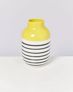 Nuno Vase L Gelb Schwarz Gestreift^Motel a Miio Clearance