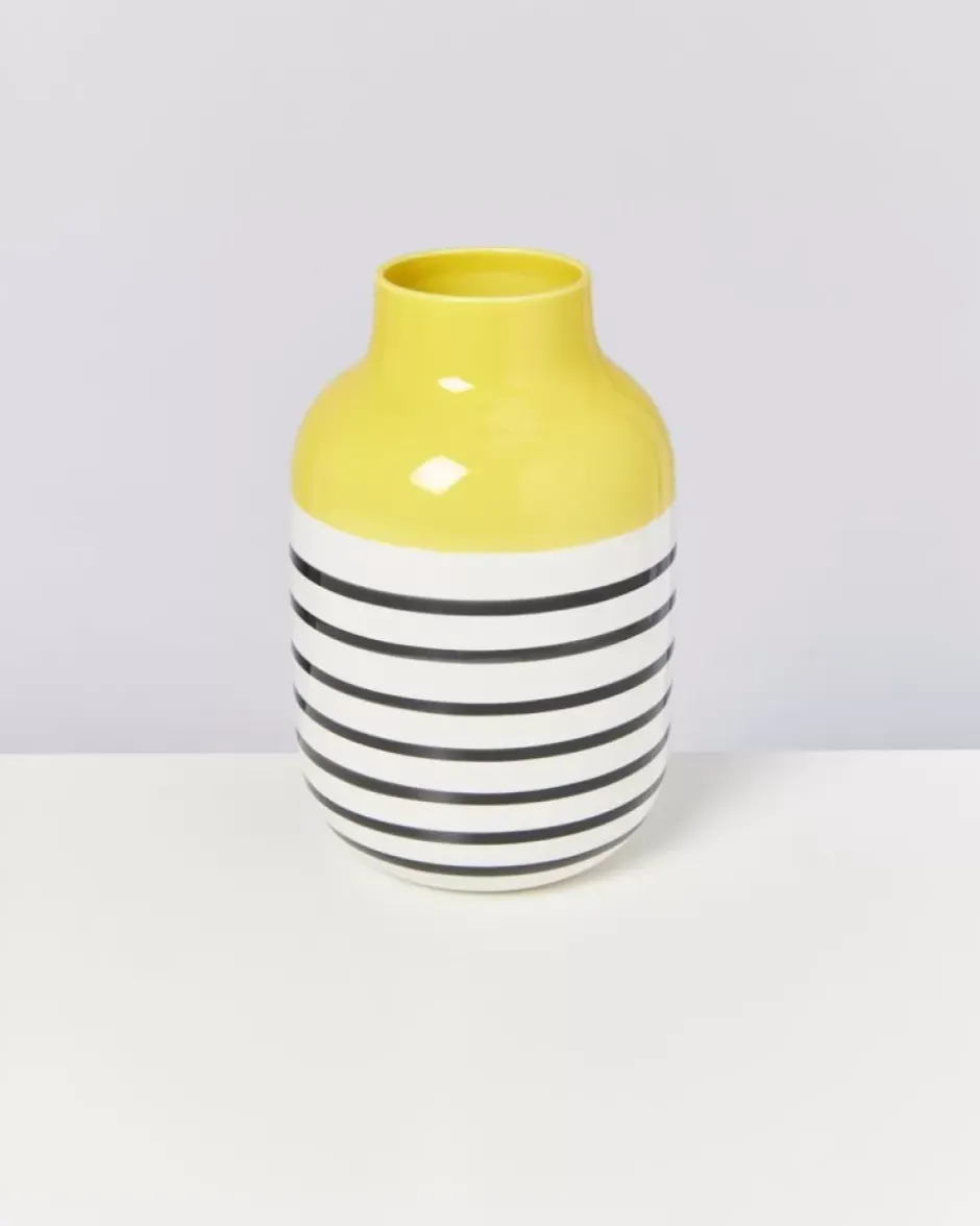 Nuno Vase L Gelb Schwarz Gestreift^Motel a Miio Clearance