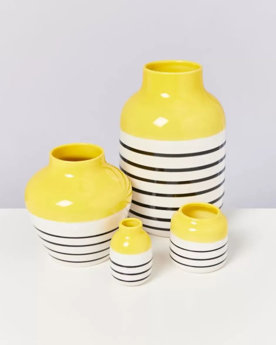 Nuno Vase L Gelb Schwarz Gestreift^Motel a Miio Clearance