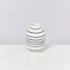 Nuno Vase M Schwarz-Weis Gestreift^Motel a Miio New
