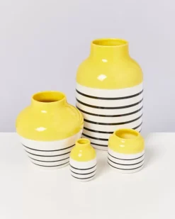 Nuno Vase S Gelb Schwarz Gestreift^Motel a Miio Clearance