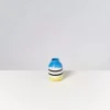 Nuno Vase S Schwarz-Weis Gestreift Mit Blau^Motel a Miio New