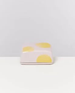 Seia Butterdose Rosa Gelb Gepunktet^Motel a Miio Sale