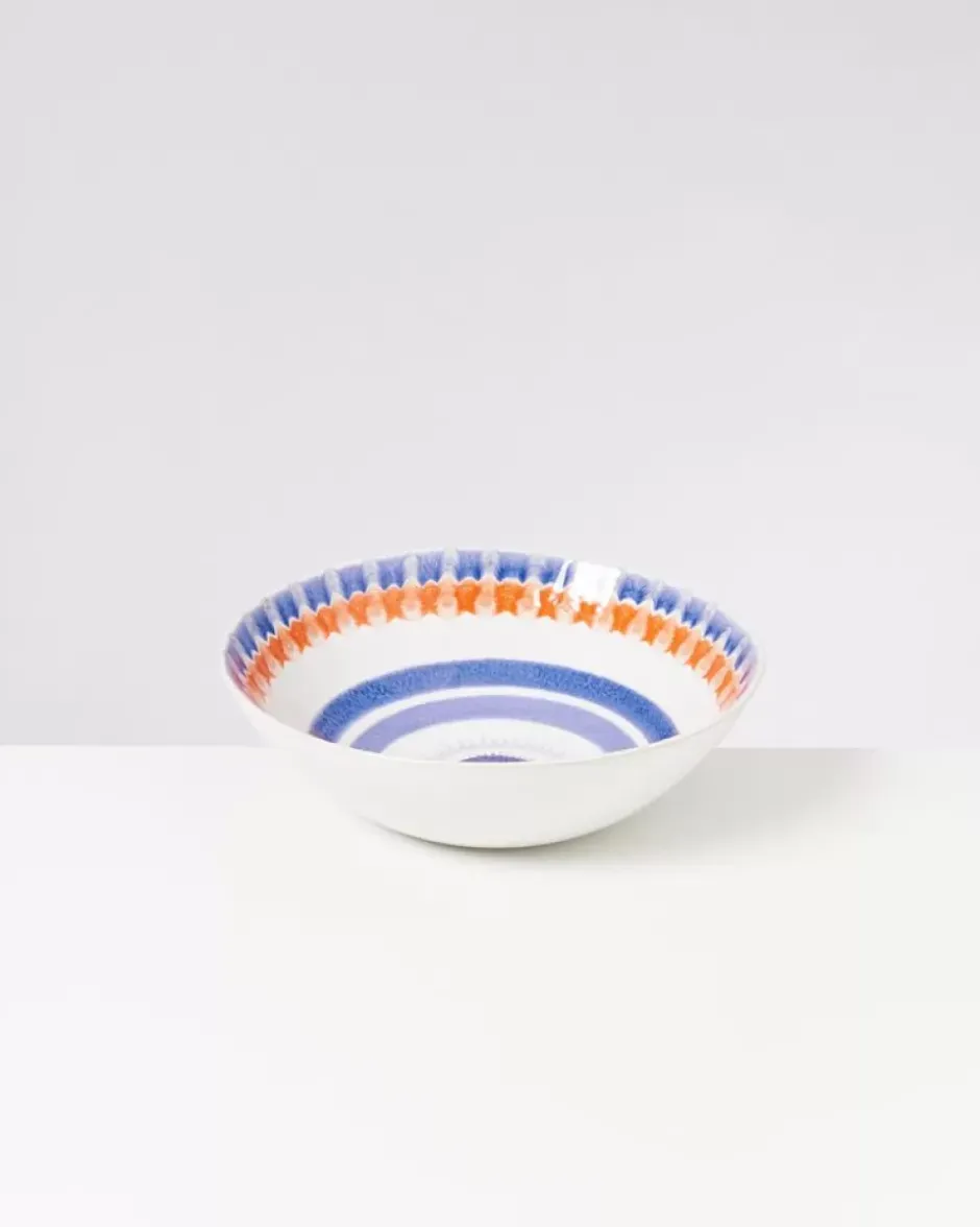 Verao Servierschale Gros Flach Blau Orange^Motel a Miio Sale
